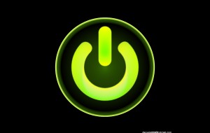 Green Power Button for Computer
